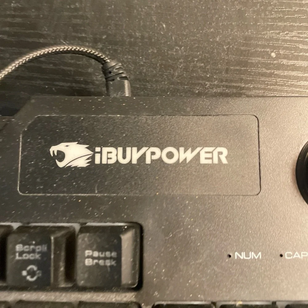 Black RGB gaming keyboard